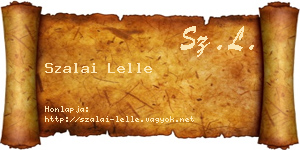 Szalai Lelle névjegykártya